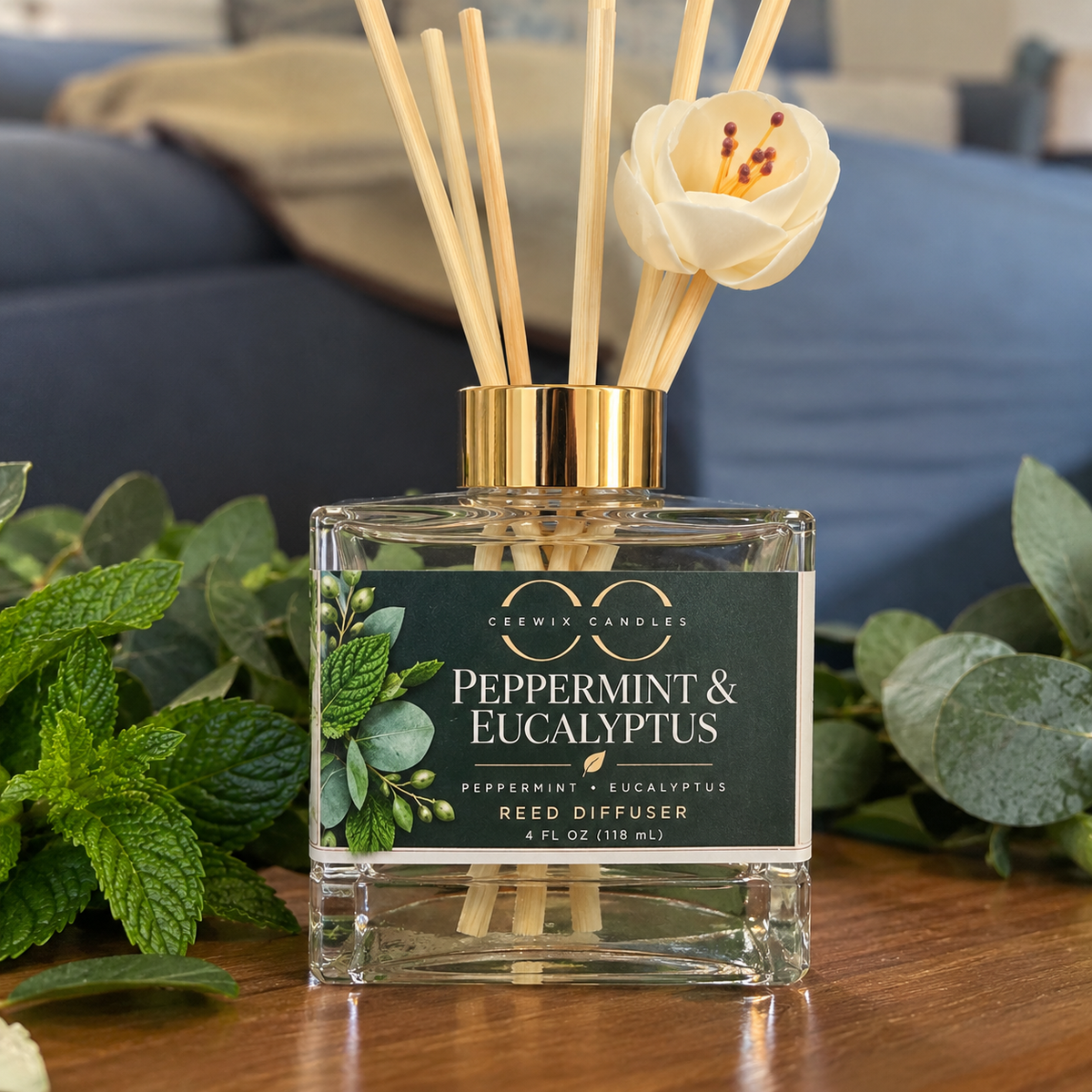 Peppermint & Eucalyptus Reed Diffuser